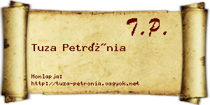 Tuza Petrónia névjegykártya
